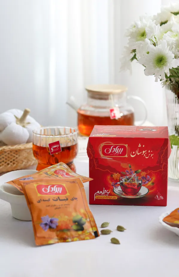 چای نبات کیسه ای با طعم هل وزعفران